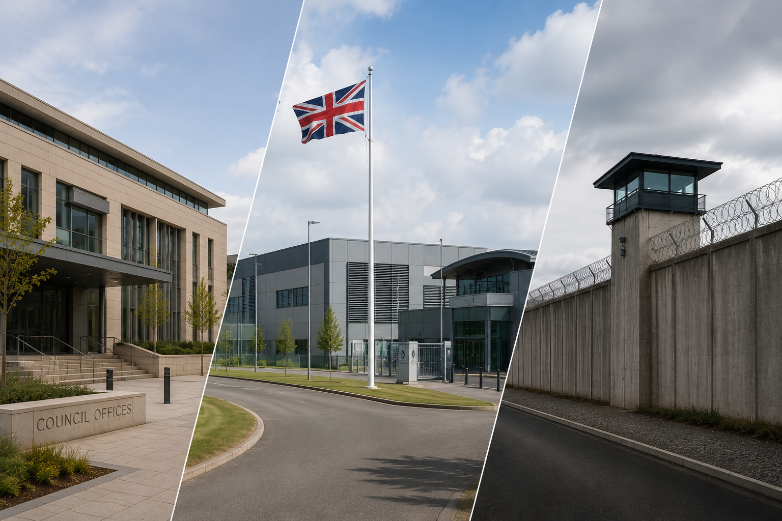 Council offices, government estate and secure-site buildings